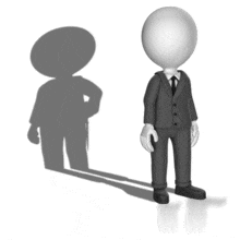Stab a person in the back - Male PowerPoint Animation layout preview.