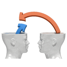 Minds Flowing Ideas (Non-Looping) PowerPoint Animation layout preview.