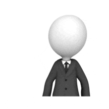 Businessman Figure Holding Out Custom Card PowerPoint Animation layout preview.