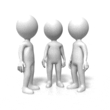 Team Of Three High Five PowerPoint Animation layout preview.