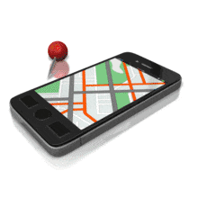 Gps Phone Directions (NON-LOOPING) PowerPoint Animation layout preview.