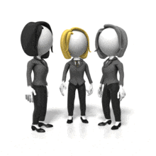 Businesswomen Team High Five PowerPoint Animation layout preview.