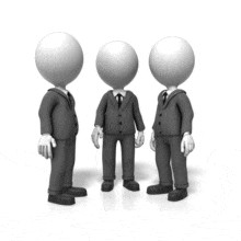 Businessmen Team High Five PowerPoint Animation layout preview.