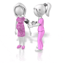 Taking Pregnant Woman Blood Pressure PowerPoint Animation layout preview.