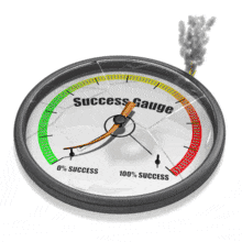 Gauge Needle Negative PowerPoint Animation layout preview.