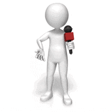 Broadcast Figure Talking PowerPoint Animation layout preview.