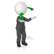Businessman Juggle Dollar Symbols PowerPoint Animation layout preview.