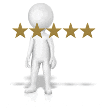 Push 4 Of 5 Stars (Looping) PowerPoint Animation layout preview.