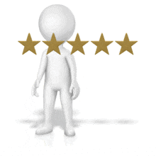 Push 2 Of 5 Stars (Looping) PowerPoint Animation layout preview.