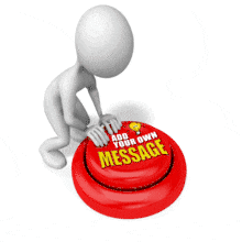 Stick Figure Help Button Text PowerPoint Animation layout preview.