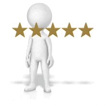 Push 2 Of 5 Stars Stop (Non-Looping) PowerPoint Animation layout preview.