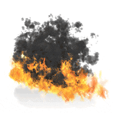 Flames And Smoke PowerPoint Animation layout preview.