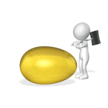 Break Golden Egg Celebrate PowerPoint Animation layout preview.