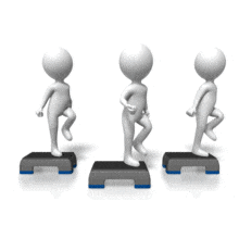Aerobics Exercise Group Class PowerPoint Animation layout preview.
