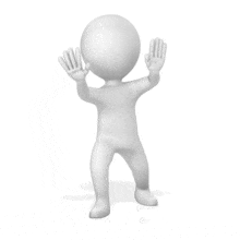 Figure Pounding On Invisible Barrier PowerPoint Animation layout preview.