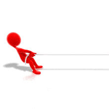 Single Figure Pulling Rope PowerPoint Animation layout preview.