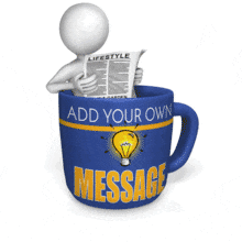 Coffee Reading Newspaper Read PowerPoint Animation layout preview.