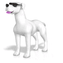 Cool Dog Wagging Tail PowerPoint Animation layout preview.