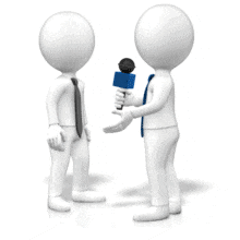 Business Interview Report PowerPoint Animation layout preview.