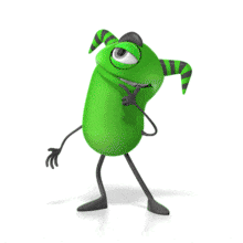 Monster Thinking Solution PowerPoint Animation layout preview.