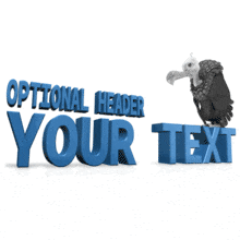 Vulture Eating Custom Text PowerPoint Animation layout preview.