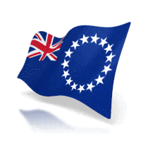 Cook Islands Anim Flag PowerPoint Animation layout preview.