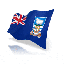 Falkland Islands Anim Flag PowerPoint Animation layout preview.