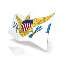 United States Virgin Islands Anim Flag PowerPoint Animation layout preview.