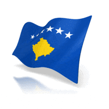 Kosovo Anim Flag PowerPoint Animation layout preview.