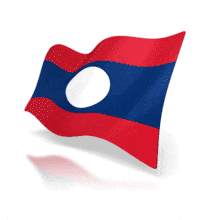 Laos Anim Flag PowerPoint Animation layout preview.