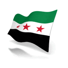 Syria Anim Flag PowerPoint Animation layout preview.