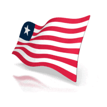 Liberia Anim Flag PowerPoint Animation layout preview.