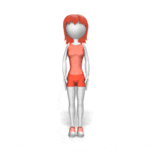 Woman Jumping Jacks Exercise PowerPoint Animation layout preview.