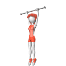 Woman Pull Ups PowerPoint Animation layout preview.