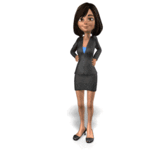 Talia Presenting Something PowerPoint Animation layout preview.