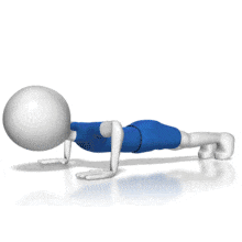 Man Push Ups PowerPoint Animation layout preview.