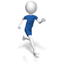 Man Figure Running PowerPoint Animation layout preview.