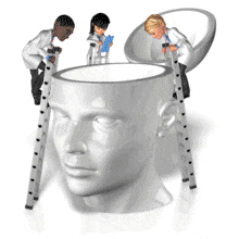 Doctors Examine Head PowerPoint Animation layout preview.