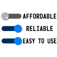 Two Out Of Three Options Custom PowerPoint Animation layout preview.