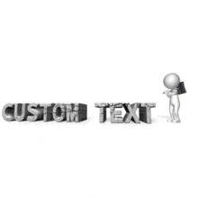 Break Custom Text PowerPoint Animation layout preview.