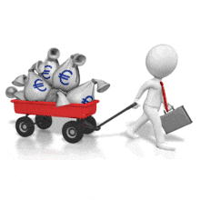 Business Money Load Euros PowerPoint Animation layout preview.