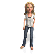 Lilly Waving PowerPoint Animation layout preview.