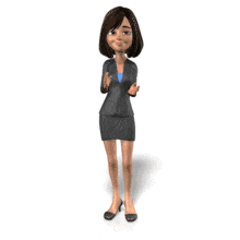 Talia Business Clapping PowerPoint Animation layout preview.
