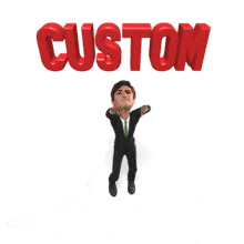 Business Man Out Of Reach Custom PowerPoint Animation layout preview.