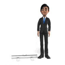 Brad Open Roller Banner PowerPoint Animation layout preview.