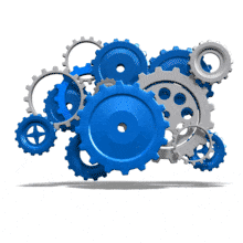 Mechanical Gear Group PowerPoint Animation layout preview.