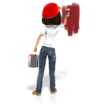Talia Painting Sample Wall PowerPoint Animation layout preview.