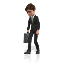 Businessman Depressed Walk PowerPoint Animation layout preview.