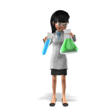 Scientist Mixing Formulas Explosion PowerPoint Animation layout preview.