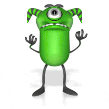 M Monster Frustrated PowerPoint Animation layout preview.